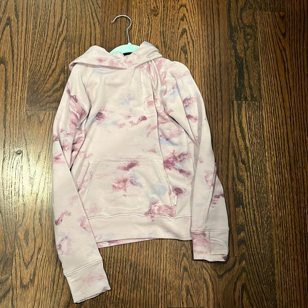 Purple tie-dye hoodie